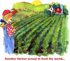 Another farmer proud to feed the world...