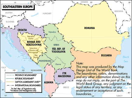 Map: Southeastern Europe