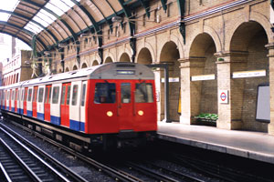 Notting Hill Gate Underground station, London, England.