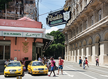 El Floridita bar, a favorite of Ernest Hemingway's, Havana, Cuba.