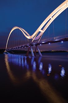 Infinity Bridge, Stockton-on-Tees, Teesside, United Kingdom