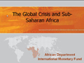 The Global Crisis and Sub-Saharan Africa